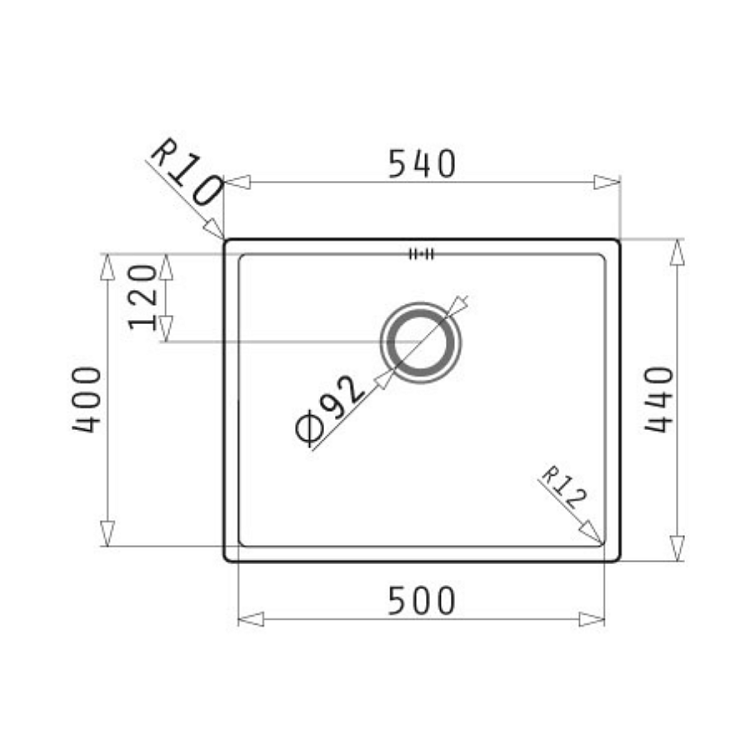 Νεροχύτης Astris Colora (50x40) 1B Gold 101056001