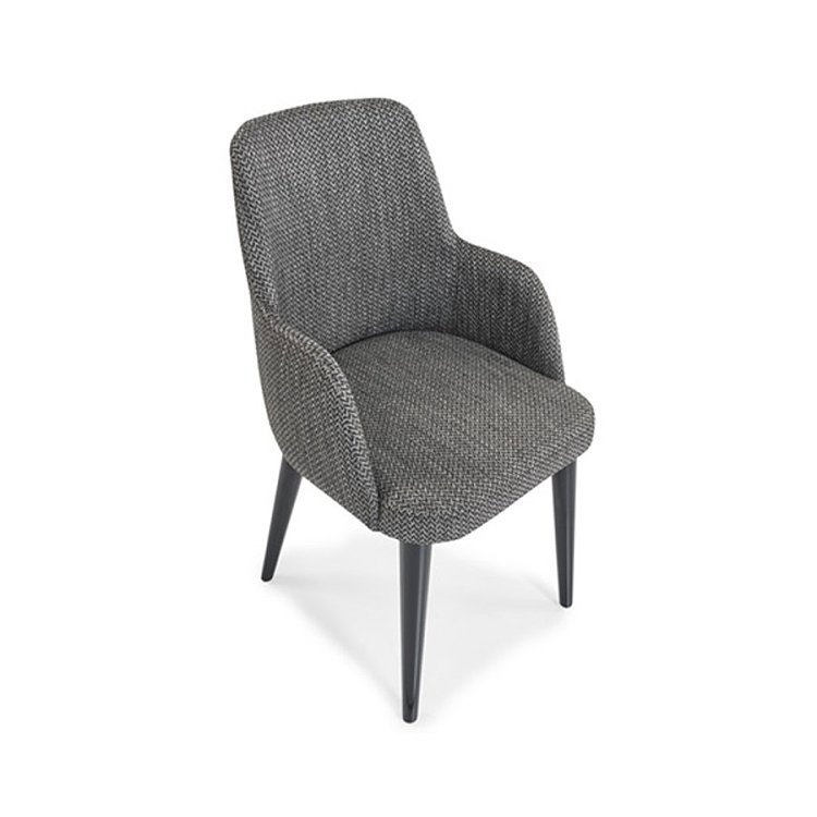 Πολυθρόνα Τραπεζαρίας ALLEGRA Black-Grey 50x57x90 2τμχ 1055 IN 400-02-002