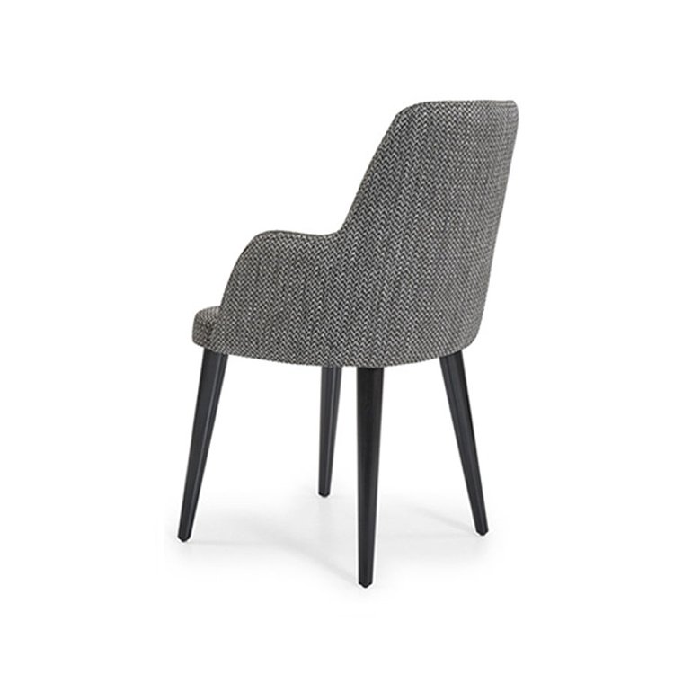 Πολυθρόνα Τραπεζαρίας ALLEGRA Black-Grey 50x57x90 2τμχ 1055 IN 400-02-002