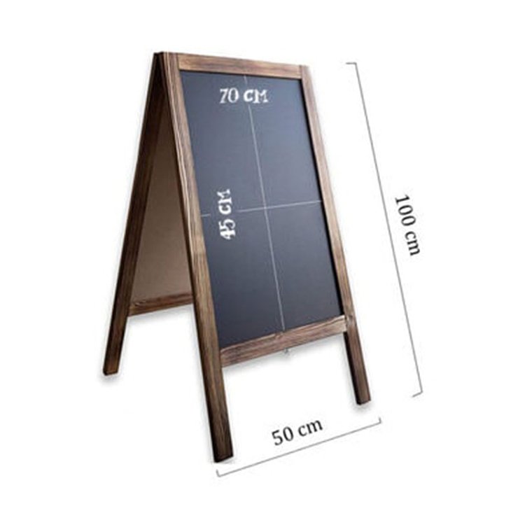 Stand μενού Felex pakoworld καρυδί-μαύρο 50x25x100εκ 120-000162