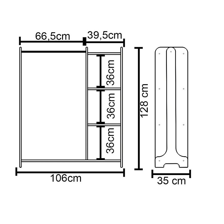 Έπιπλο εισόδου Renesme pakoworld ανοιχτό καρυδί 106x35x128εκ 120-000202