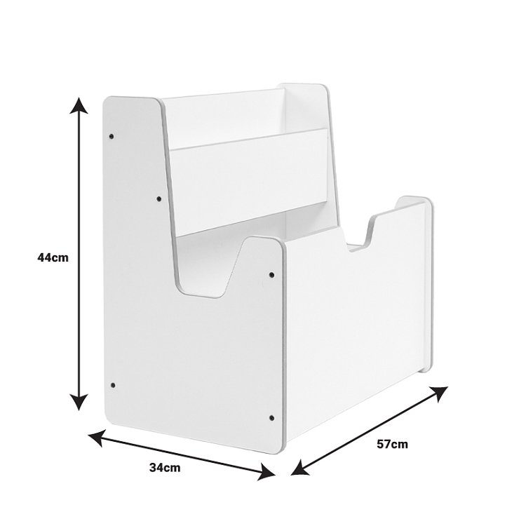 Ραφιέρα Crane pakoworld λευκό mdf 57x34x55εκ 120-000422