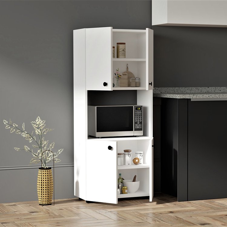 Στήλη Guzel pakoworld σε λευκή απόχρωση 60x31.4x140εκ 120-000477