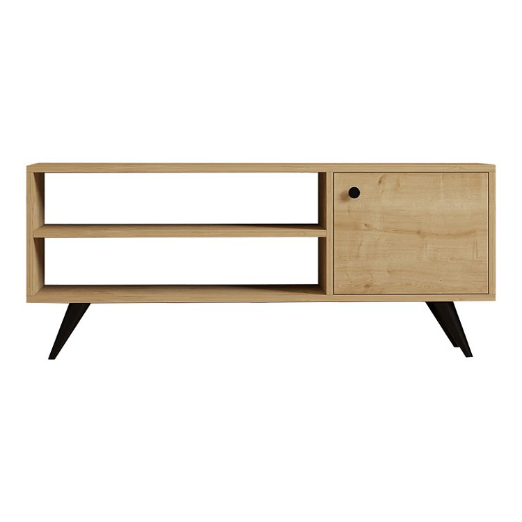 Έπιπλο τηλεόρασης Wison pakoworld σε oak απόχρωση 120x29x50εκ 120-000542