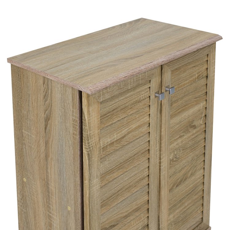 Παπουτσοθήκη-ντουλάπι SANTO pakoworld 10 ζεύγων χρώμα sonoma 60x34,5x91,5εκ 123-000029