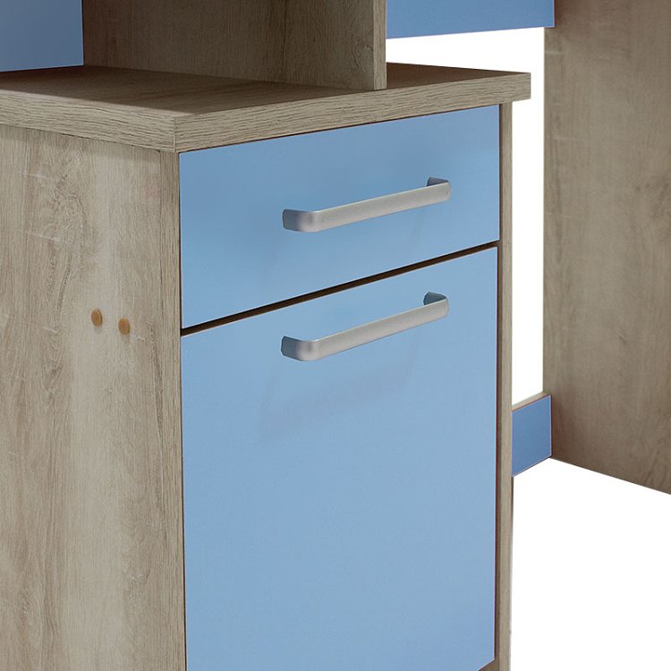 Γραφείο εργασίας Looney pakoworld χρώμα castillo-μπλε 100x55x75εκ 123-000080