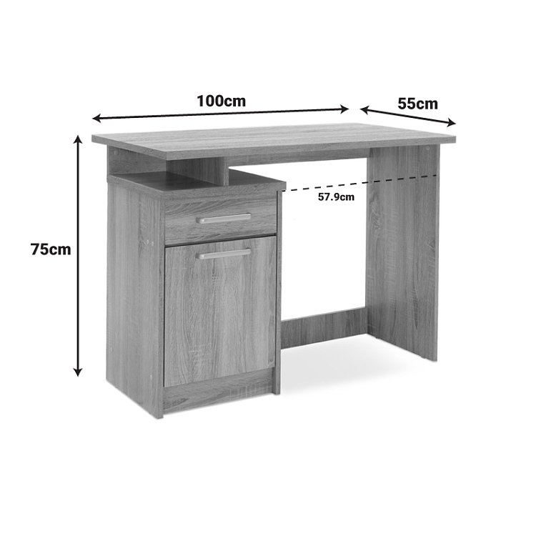 Γραφείο εργασίας Looney pakoworld χρώμα castillo-ροζ 100x55x75εκ 123-000081