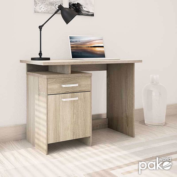 Γραφείο εργασίας Looney pakoworld χρώμα sonoma 100x55x75εκ 123-000084