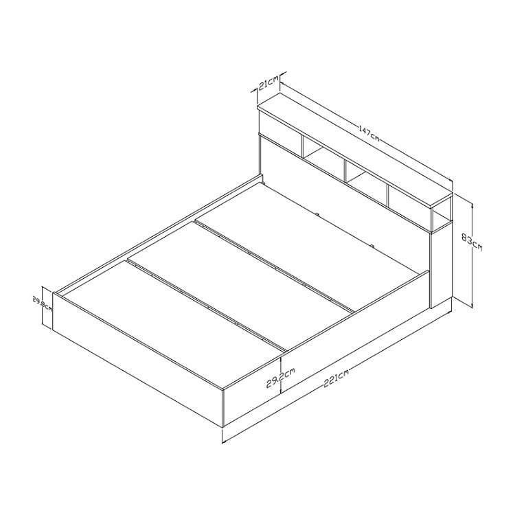 Κρεβάτι OLYMPUS pakoworld σε χρώμα castillo-toro 140x200εκ 123-000216
