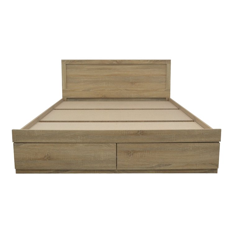 Κρεβάτι Olympus pakoworld με συρτάρι σε sonoma απόχρωση 150x200εκ 123-000237