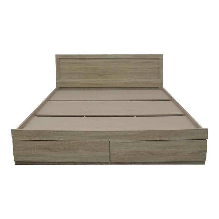 Κρεβάτι Olympus pakoworld με συρτάρι σε sonoma απόχρωση 160x200εκ 123-000248