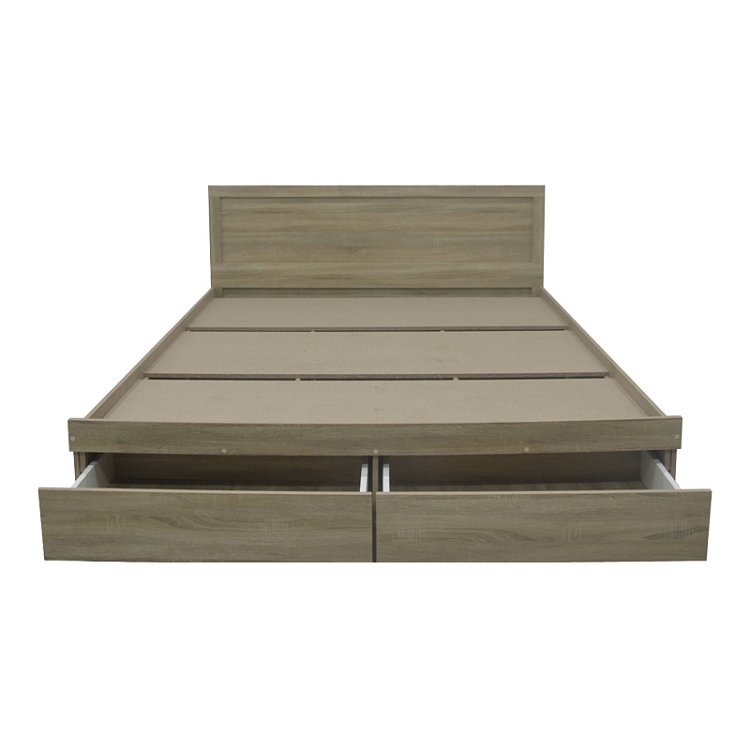 Κρεβάτι Olympus pakoworld με συρτάρι σε sonoma απόχρωση 160x200εκ 123-000248