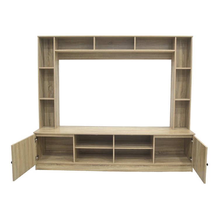 Σύνθετο σαλονιού Ambera pakoworld σε sonoma απόχρωση 200x40x171.5εκ 123-000264