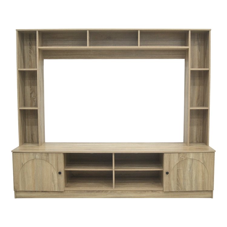 Σύνθετο σαλονιού Ambera pakoworld σε sonoma απόχρωση 200x40x171.5εκ 123-000264
