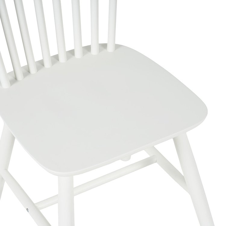 Καρέκλα Melia pakoworld rubberwood σε λευκή απόχρωση 45x51x87εκ 4τμχ 128-000040