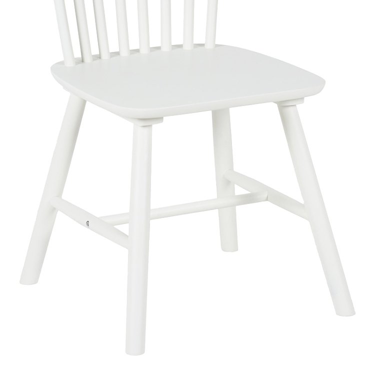 Καρέκλα Melia pakoworld rubberwood σε λευκή απόχρωση 45x51x87εκ 4τμχ 128-000040