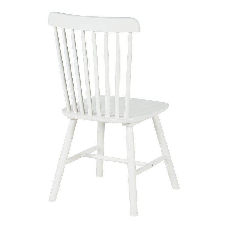 Καρέκλα Melia pakoworld rubberwood σε λευκή απόχρωση 45x51x87εκ 4τμχ 128-000040