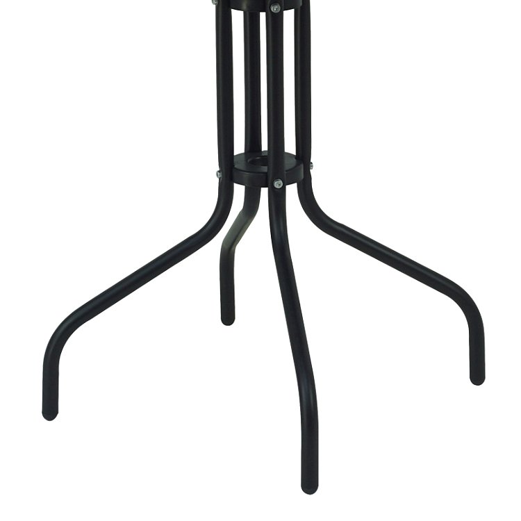Τραπέζι Vergo pakoworld μαύρο μέταλλο Φ60x70εκ 130-000059