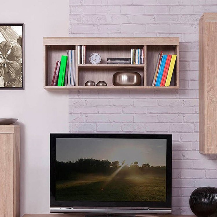 Ράφι Damis 110x22.5x39.5εκ Σονόμα Κρεμαστό με mdf Λεπτομέρεια TO-DAMREGW