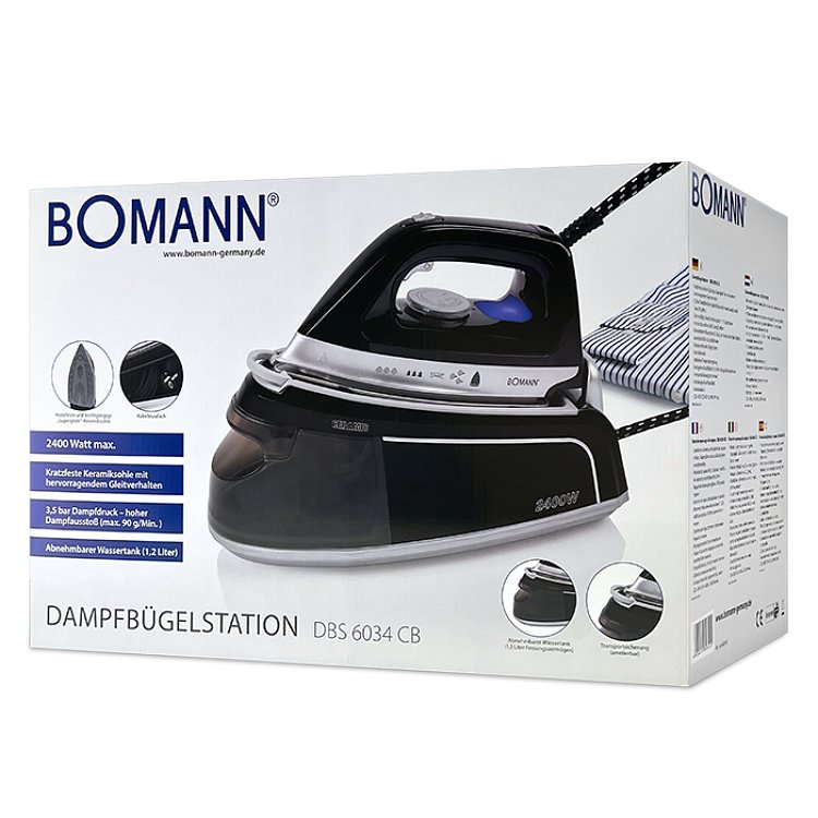 Bomann DBS 6034 CB Σύστημα Σιδερώματος Λευκό Μπλε 2400W