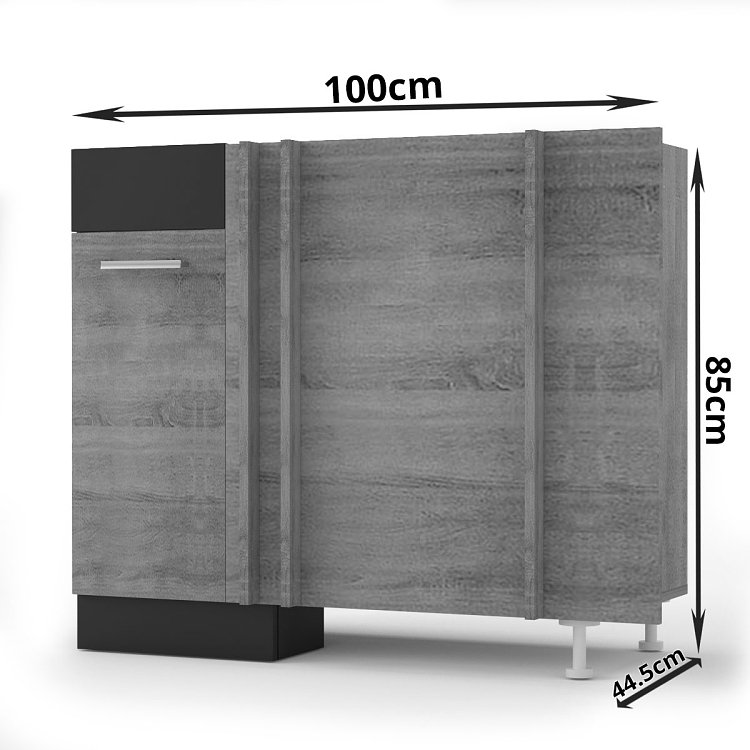 Alina Κάτω Ντουλάπι Γωνίας 100x44.5x85εκ Sonoma-Mocca SO-ADU100