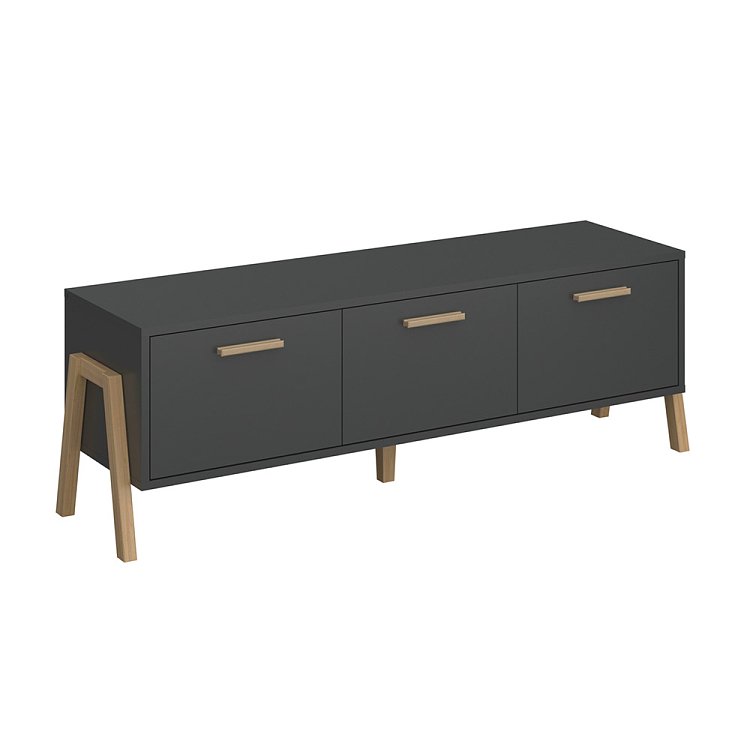 Έπιπλο Τηλεόρασης Belle Ανθρακί 149.5x41x49cm TO-BELLETV3KANTHRACITE