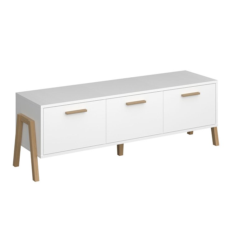 Έπιπλο Τηλεόρασης Belle Λευκό 149.5x41x49cm TO-BELLETV3KWHITE