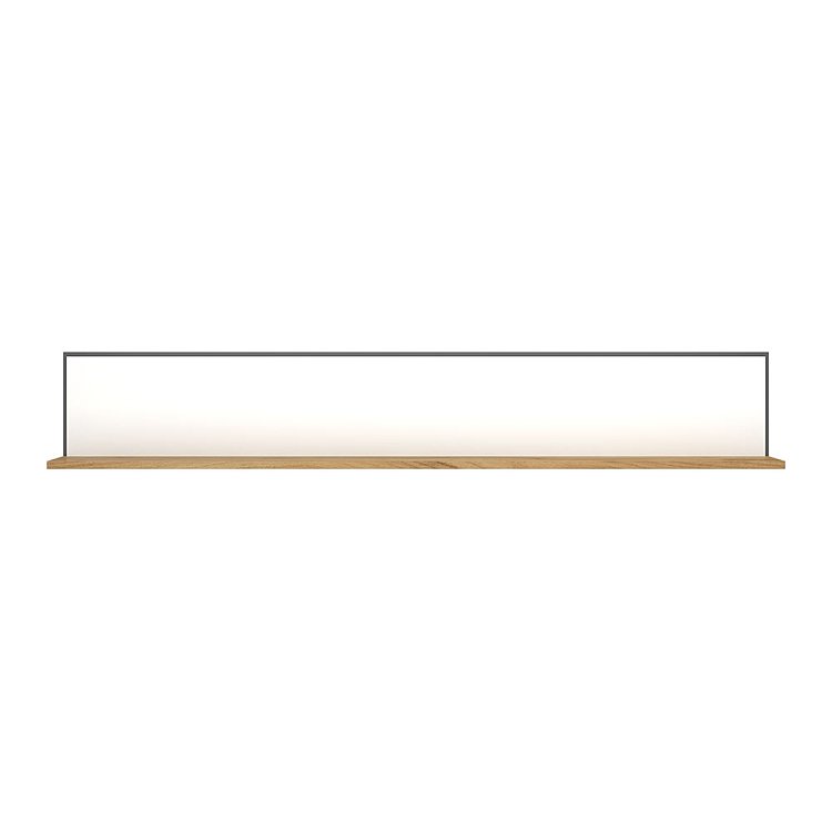 Ράφι Επιτοίχιο Palmor Χρυσό Δρυς-Λευκό 150x23.5x24.5cm TO-PALMOR150