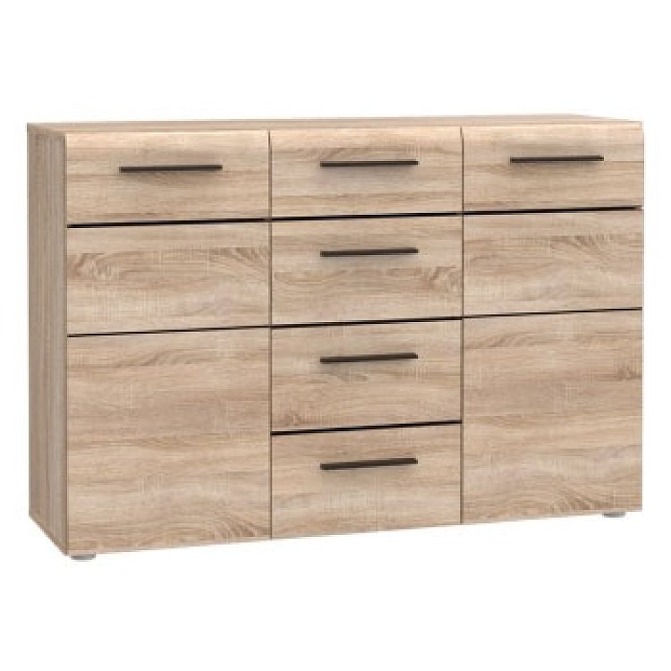 Μπουφές Solo 150x41x82cm Sonoma με Wenge και MDF Καμπυλωτό τελείωμα στις πόρτες. TO-SOLO2D4S