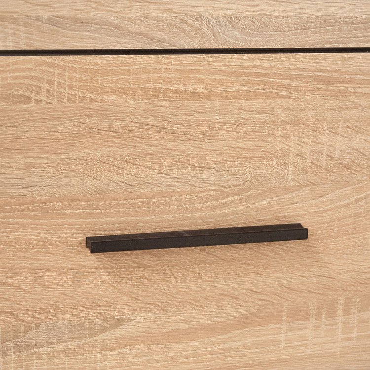 Μπουφές Solo 150x41x82cm Sonoma με Wenge και MDF Καμπυλωτό τελείωμα στις πόρτες TO-SOLO3D3S