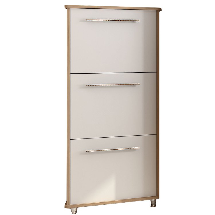 Παπουτσοθήκη Niag 5803D 58x26.5x132εκ Σονόμα-Λευκή SO-NI5803DWH