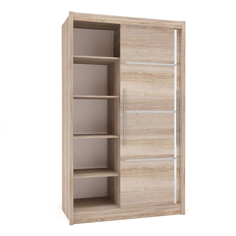 Ντουλάπα Δίφυλλη Ilona Sonoma 130x61x215εκ MDF TO-ILO130S
