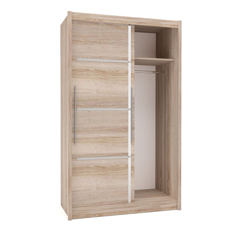 Ντουλάπα Δίφυλλη Ilona Sonoma 130x61x215εκ MDF TO-ILO130S