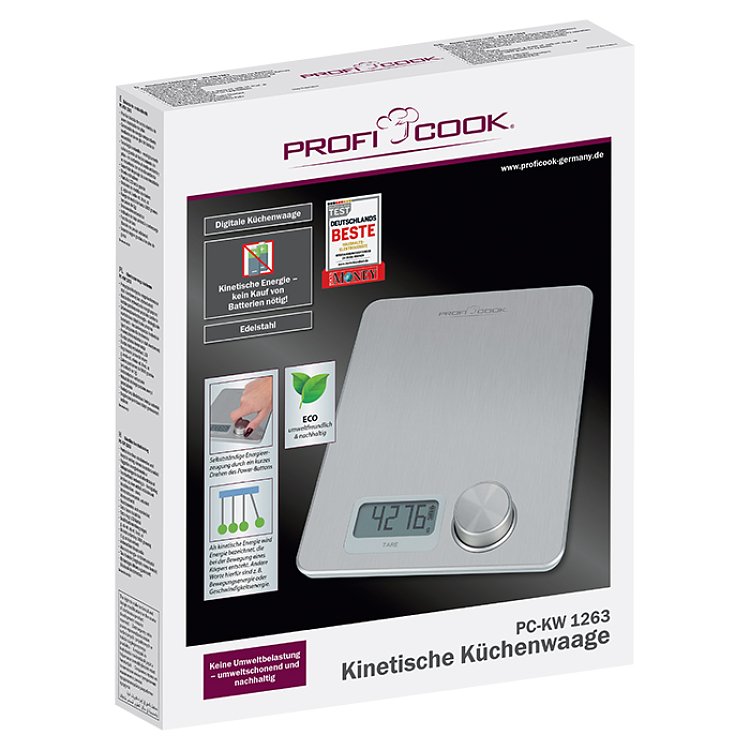 Battery-Free Ψηφιακή Ζυγαριά Κουζίνας Profi Cook PC-KW 1263 153-0186