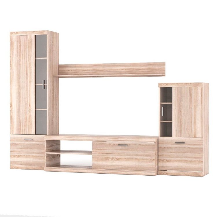 Σύνθεση Τηλεόρασης Marta 283x51.6x200εκ Sonoma TO-MARTA