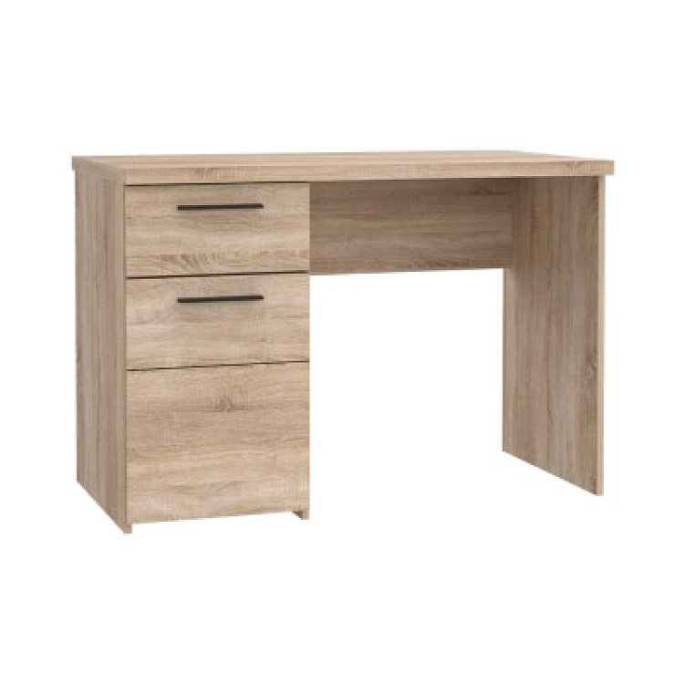 Γραφείο Solo 110 Sonoma με Wenge και MDF Καμπυλωτό τελείωμα στις πόρτες  110x60x76εκ TO-SOLO1D1S