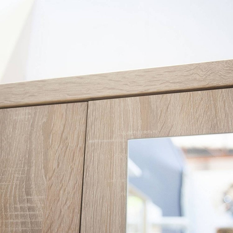 Ντουλάπα Δίφυλλη Top Mix 60x33x183cm Σονόμα με Καθρέπτη TO-TOPSFZ2D1S60