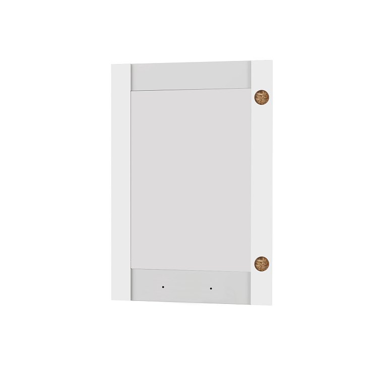 Άνω Πορτάκι-Τζάμι Αριστερό Charlotte Λευκό 50x71.8x1.6cm SO-CV50G-1L