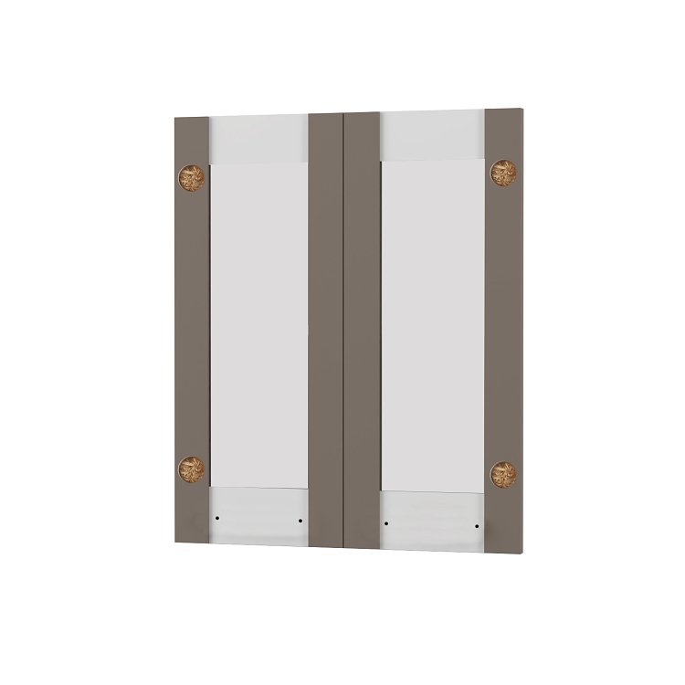 Άνω Πορτάκια-Τζάμι Charlotte Μόκα 60x71.8x1.6cm SO-CV60G-2