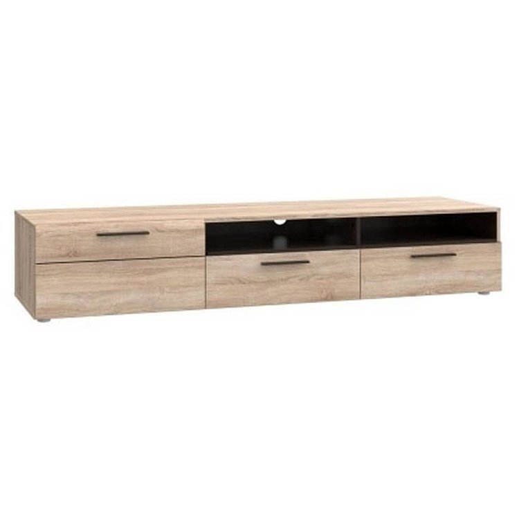 Έπιπλο TV Solo 180x52x34cm δεξί Sonoma-Wenge MDF Καμπυλωτό τελείωμα στις πόρτες TO-SOLOTV2S1DP
