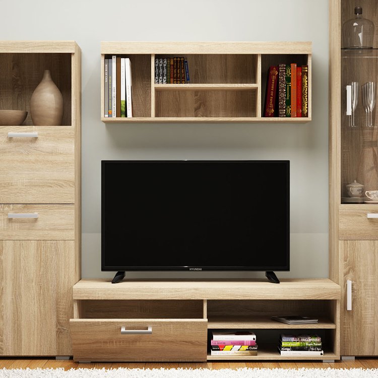 Damis Επιπλο TV 134x45x39εκ Με MDF Διακόσμηση Sonoma TO-DAMTV1K