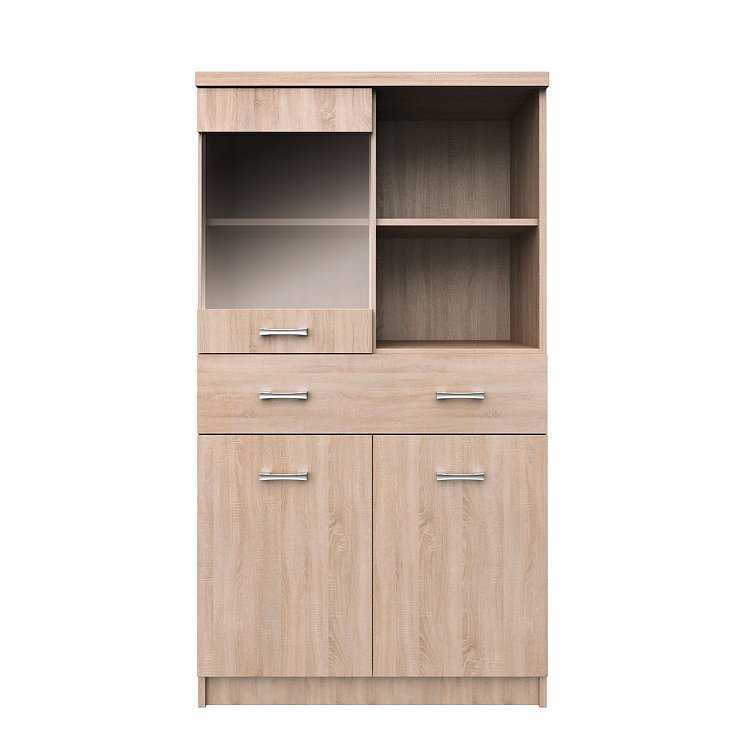 Βιτρίνα Δίφυλλη Top Mix 80x33x145cm Σονόμα TO-TOP2D1W1S80