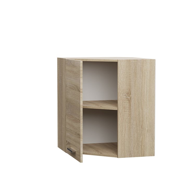 ALINA Πάνω Ντουλάπι Γωνίας 60x60x30.5x71.8εκ Σονόμα-Μόκκα SO-AVU60