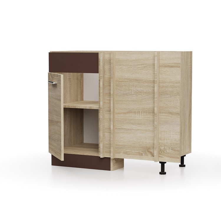 Alina Κάτω Ντουλάπι Γωνίας 100x44.5x85εκ Sonoma-Mocca SO-ADU100