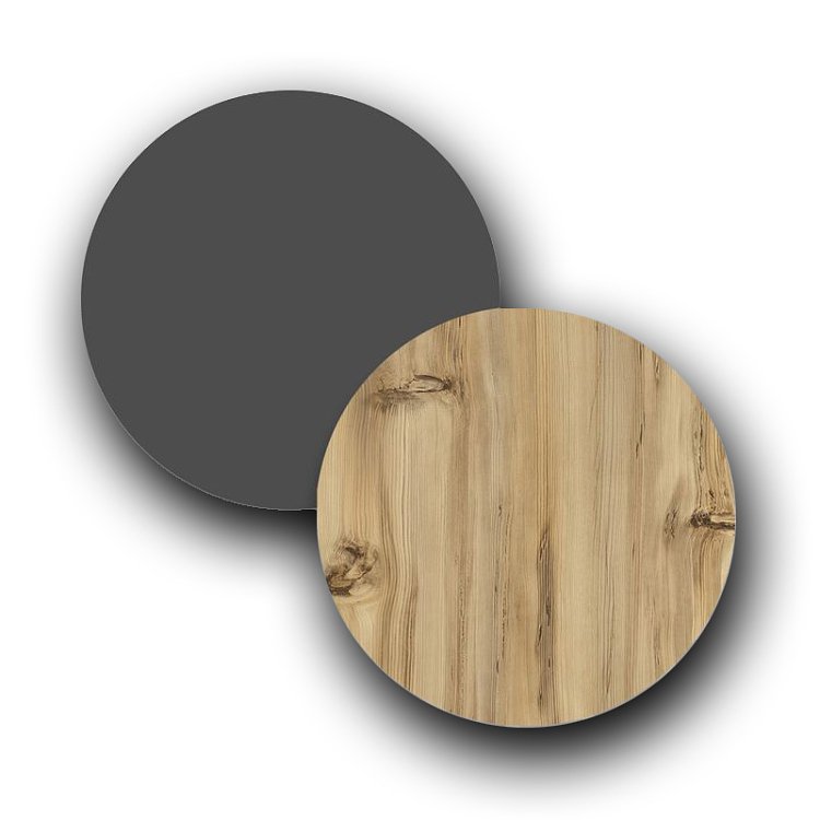 Μπουφές Augusta pakoworld oak-ανθρακί 160x40x78.5εκ 176-000036