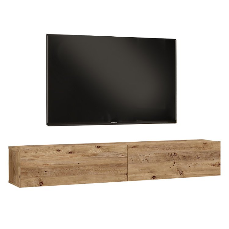 Έπιπλο τηλεόρασης επιτοίχιο Dello pakoworld sonoma 180x31.6x29.6εκ 176-000060