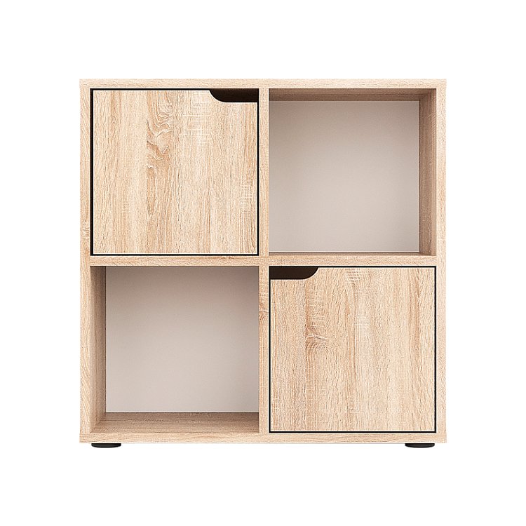 Βιβλιοθήκη Bookel pakoworld σε sonoma απόχρωση 59.6x27.5x60.4εκ 184-000114