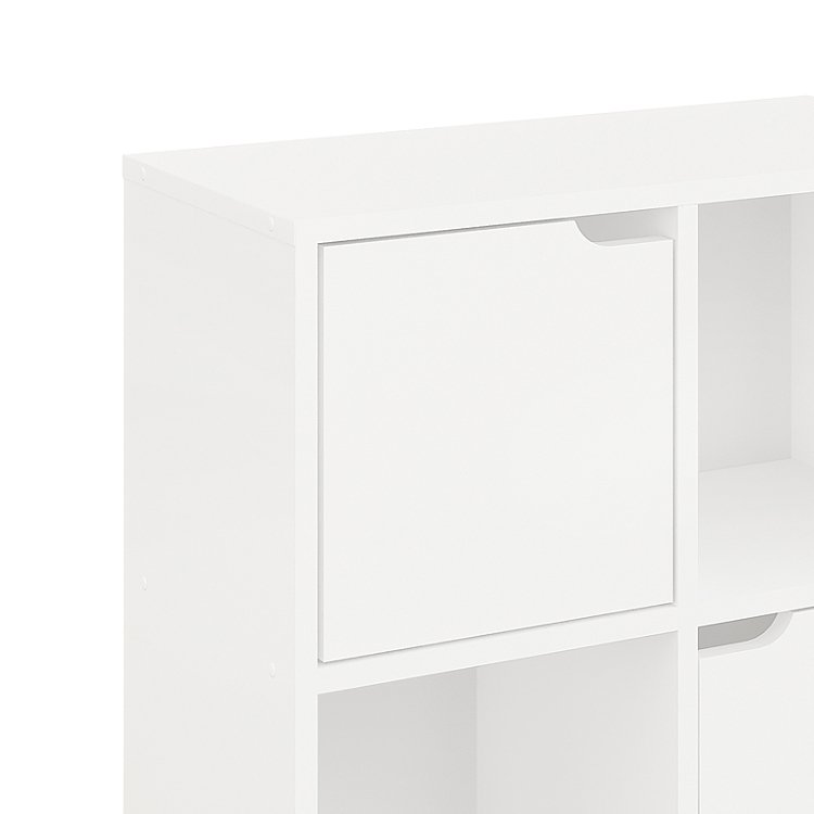 Βιβλιοθήκη Bookel pakoworld σε λευκή απόχρωση 59.6x27.5x60.4εκ 184-000115