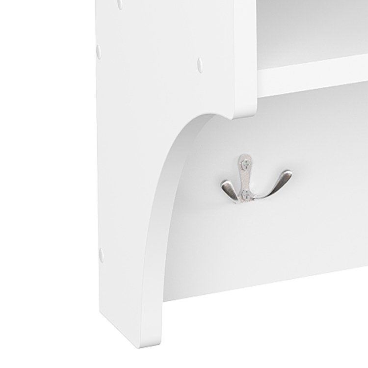 Κρεμάστρα Crosta pakoworld σε λευκή απόχρωση 80x28x40εκ 184-000126