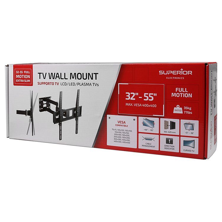 SUPERIOR FULL MOTION Βάση Τοίχου 32"-55" 188-0041